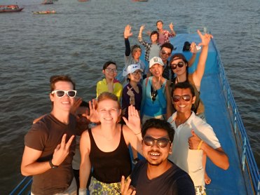 Tonle Sap..with the hostel friends