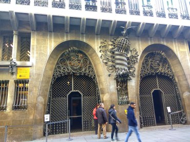 Amazing designs on buildings during walking tour