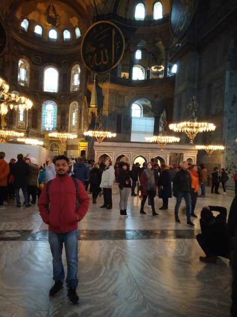 Inside View of Hagia Sofia...